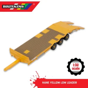 Britains 1:32 Kane Yellow Low Loader