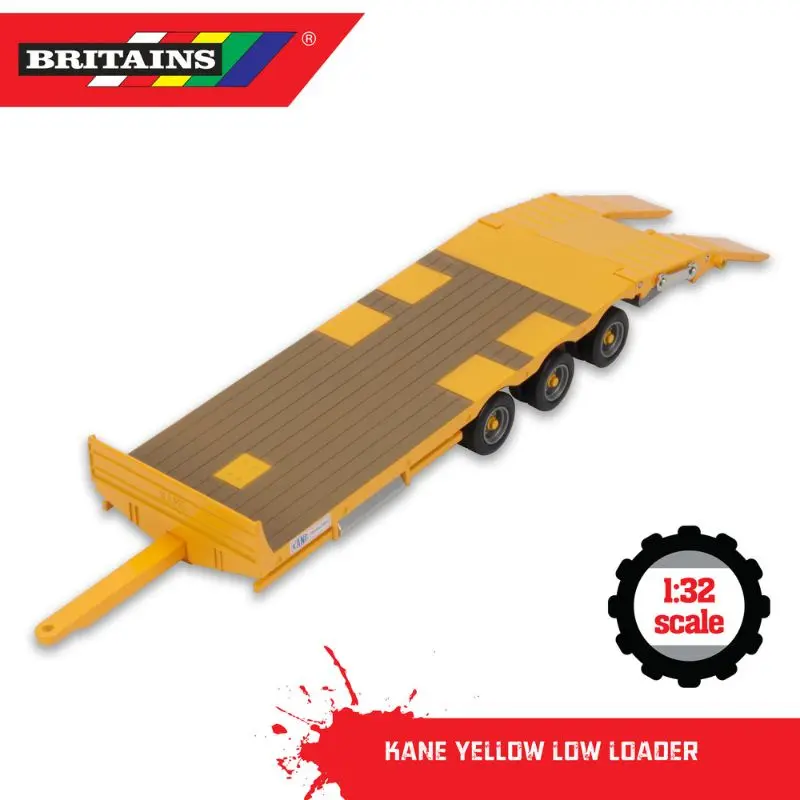 Britains 1:32 Kane Yellow Low Loader