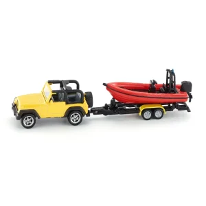 Siku 1:87 Jeep With boat