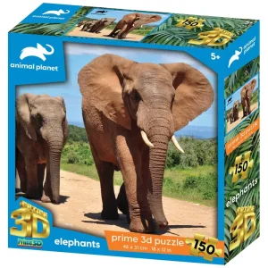 Elephants 150 Piece 3D Jigsaw Puzzle