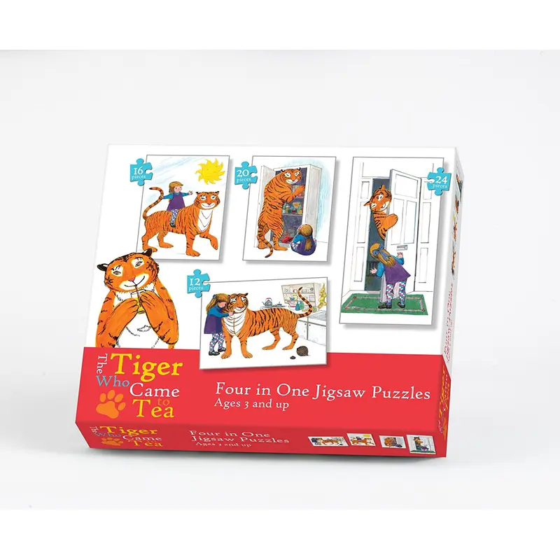 Tiger Comes To Tea Puzzle 4 In 1 - 12/16/20/24 Pcs
