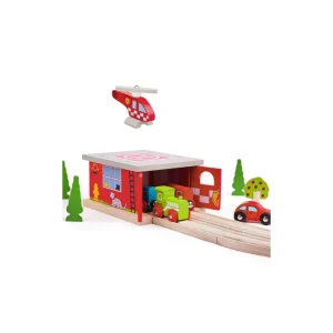 Big Jigs Fire Station Shed for Wooden Set