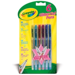 Crayola 6 Glitter Gel Pens
