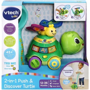VTech 2 in 1 Push & Discover Turtle