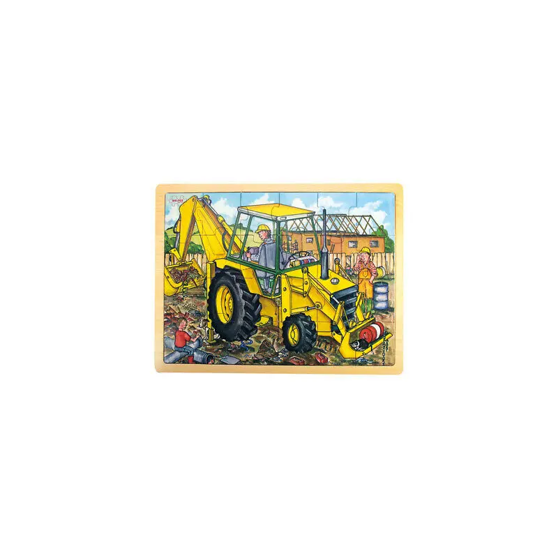 24 Piece Tray Puzzle - Digger