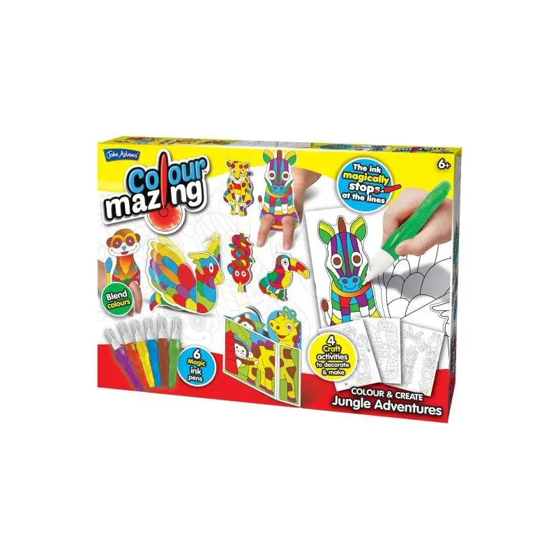 3D Jungle Adventure Colourmazing