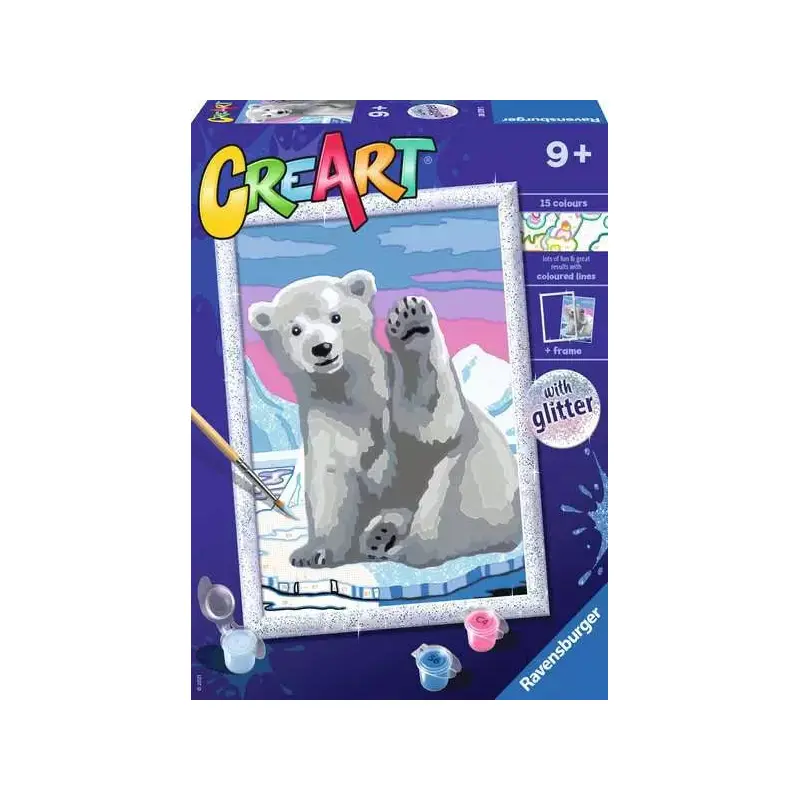 CreArt Paint by Numbers - Pawesome Polar Bear
