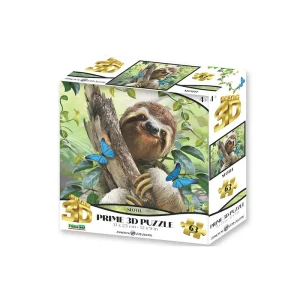 Sloth 63 Piece 3D Jigsaw Puzzle