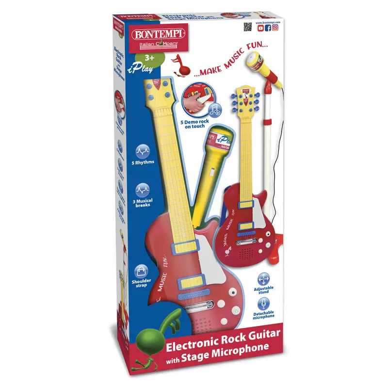 Bontempi Electronic Rock Guitar &Stage Microphone