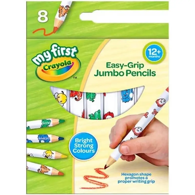 Crayola 8 My FirstEasy Grip Crayola Jumbo Pencils