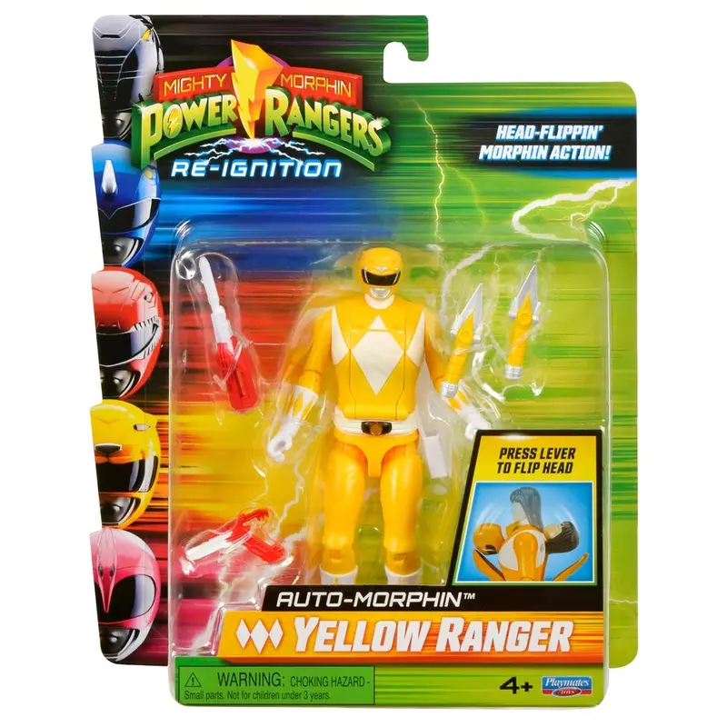 Mighty Morphin Power Rangers Re-Ignition Action Figure Yellow Ranger