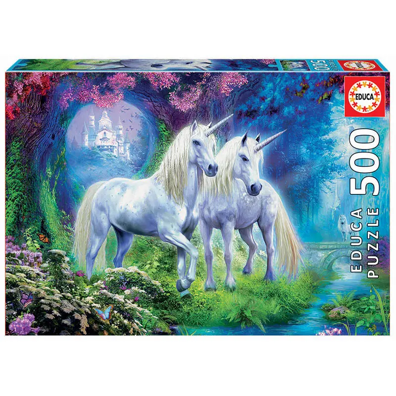 Unicorns in the Forest 500 Piece Jigsaw