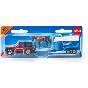 Siku 1:87 Jeep With Horse Trailer