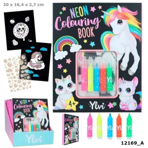 YLVI Neon Colouring Book