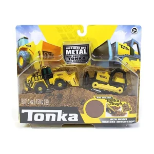 Tonka Metal Movers Bulldozer & Front Loader