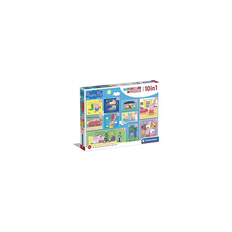 Clementoni Peppa Pig 10 in 1 Jigsaw Puzzle Set