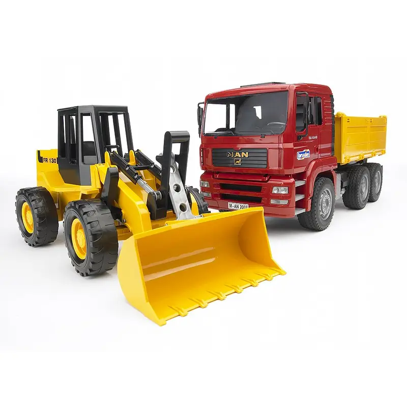 Bruder MAN TGA Con Truck with Artic Road Loader