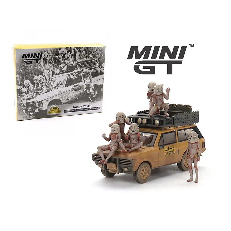 Mini GT Range Rover 1982 Camel Trophy Gift Set1:64
