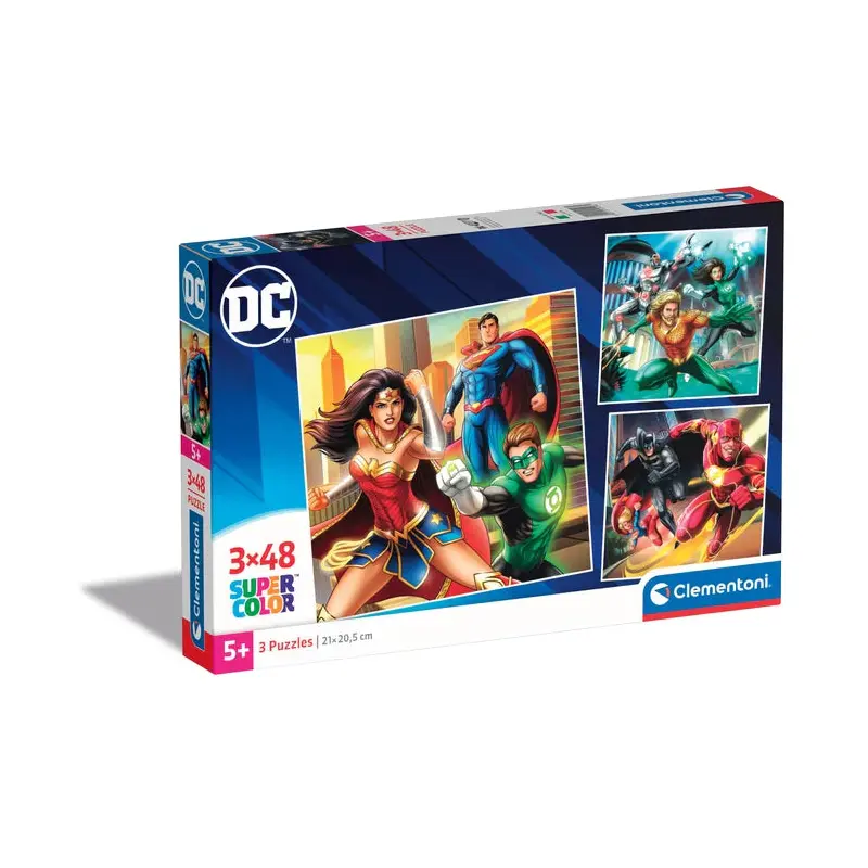Clementoni DC Comics 3x48 Piece Jigsaw Puzzle