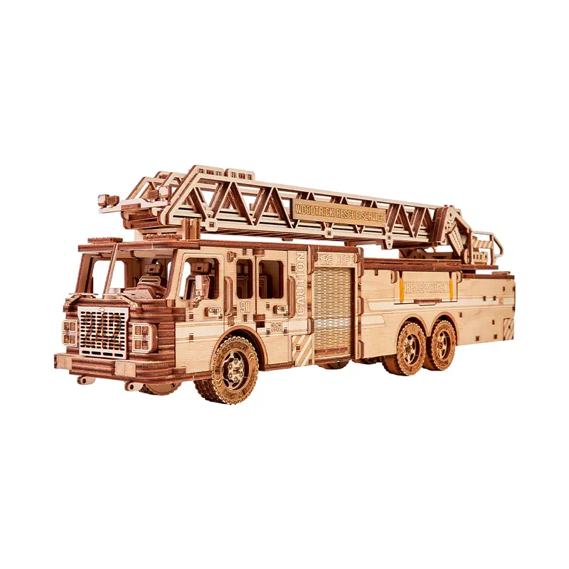 Wood Trick Rescue Firetruck 3D Set