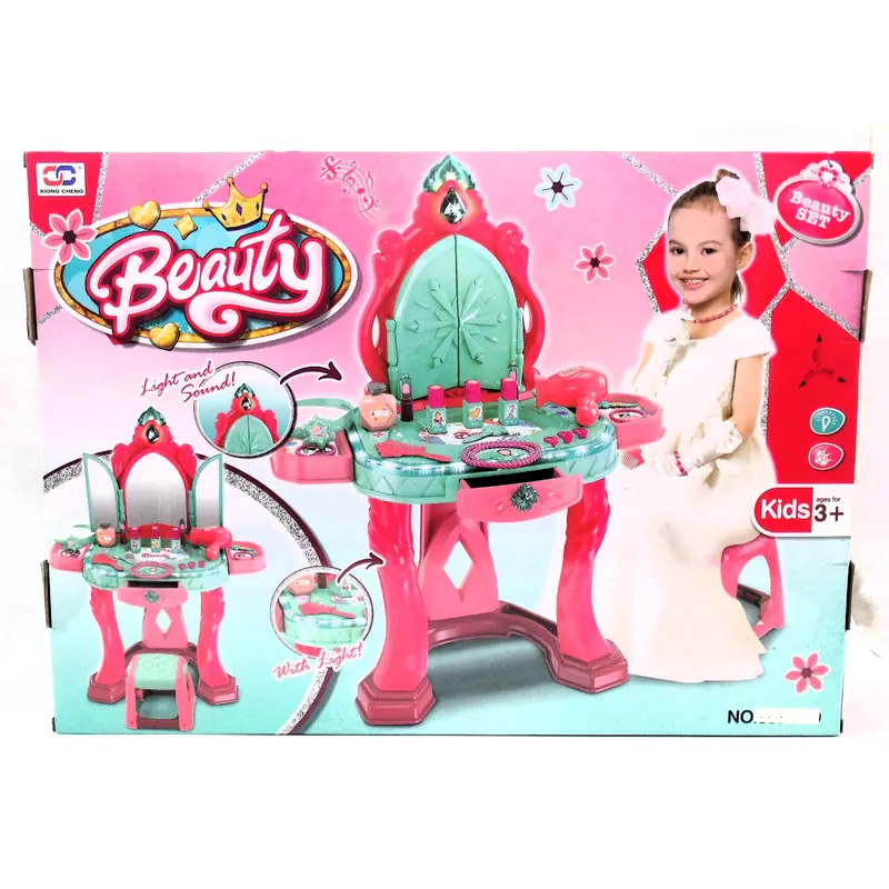 Beauty Vanity Table & Stool