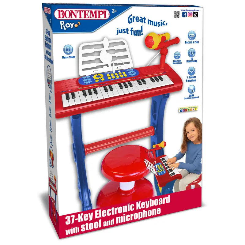 Bontempi 37-Key Electronic Keyboard Wit