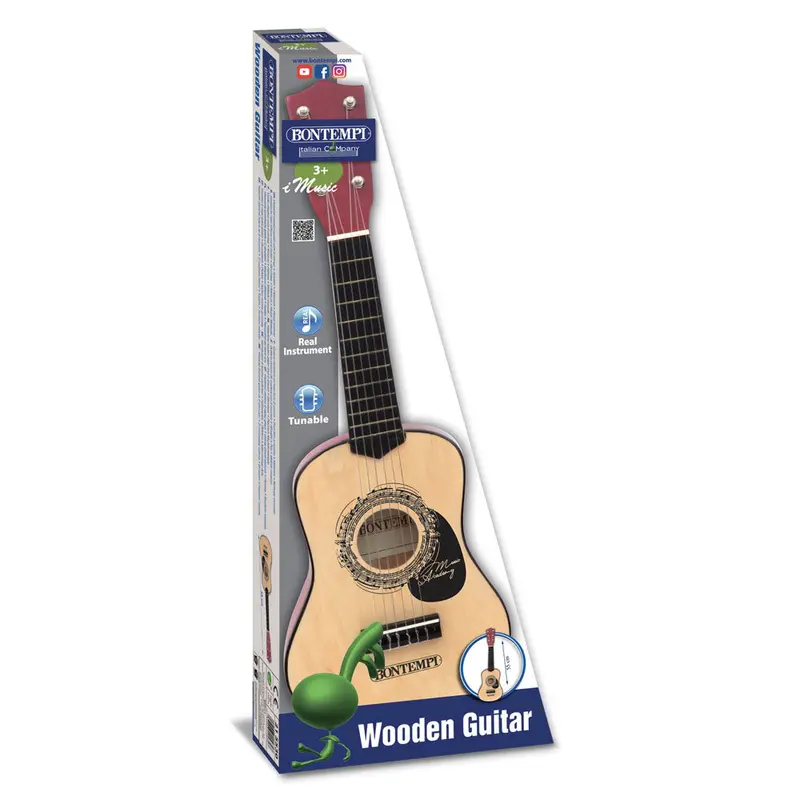 Bontempi 55Cm Wooden Guitar