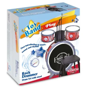 Bontempi Drum Set 4 Pcs With Stool And