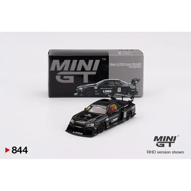 Mini GT Nissan LB-ER34 Super Silhoutette1:64 Scale