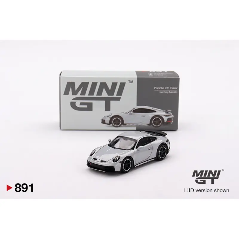 Mini GT Porsche 911 Dakar Ice Gray 1:64 Die Cast
