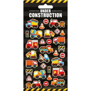 Under Construction Sparkle Stickers