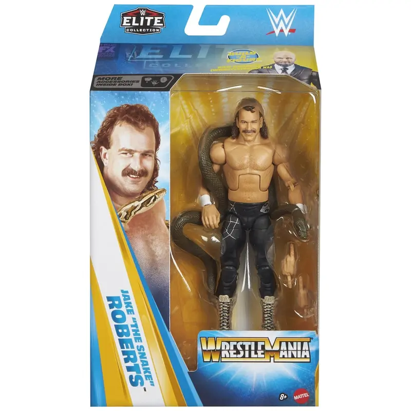 WWE Jake "The Snake" Roberts Wrestlemania Elite Action Figure