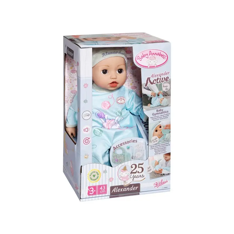 Baby Annabell Active Alexander 43cm Doll