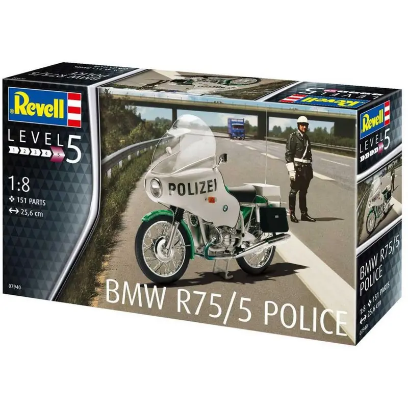 BMW R75/5 Police Bike 1:8 Scale Kit