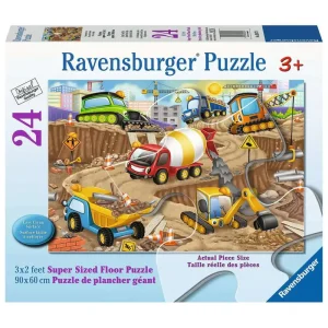 Construction Fun 24 Piece Floor Puzle