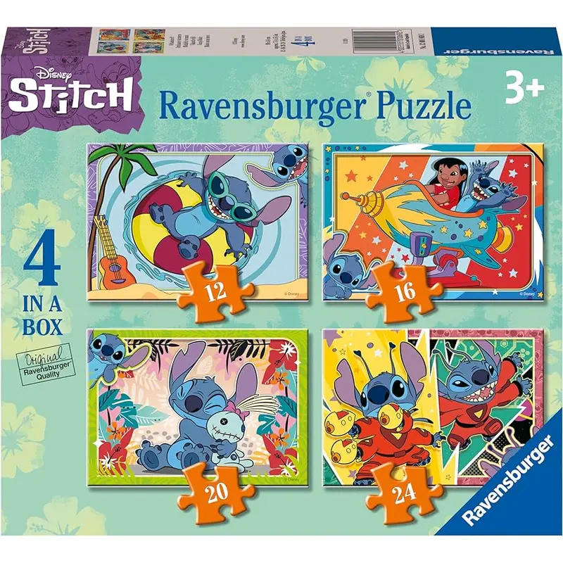 Disney Stitch 12/16/20/24 Piece Jigsaw Puzzle