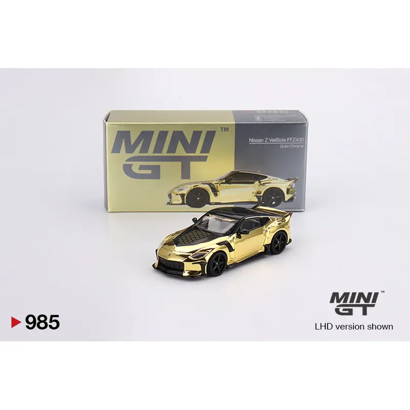 Mini GT Nissan Z VeilSide FFZ4000 Gold Chrome 1:64 Die Cast