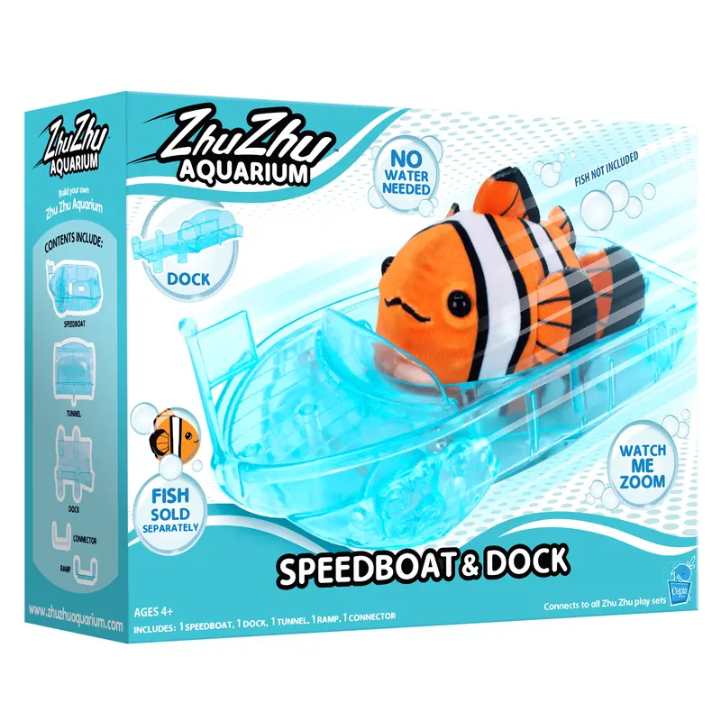 Zhu Zhu Aquarium - Speedboat and Dock Playset