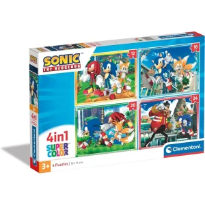 Clementoni Sonic the Hedgehog 4 in 1 Jigsaw Puzzle