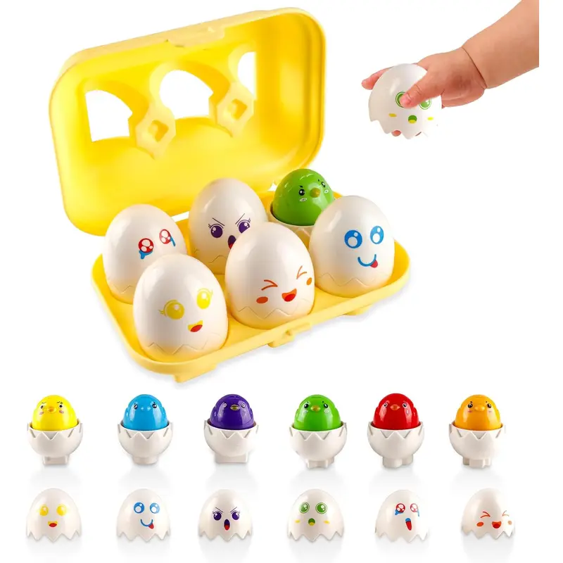 Egg Animal Shape Sorter 6 Piece set