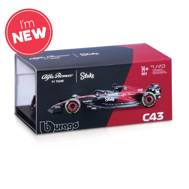 Bburago F1 1:43 Alfa Romeo F1 Team Stake Guanyu