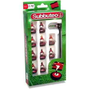 Subbuteo Red / White / Black Football Team
