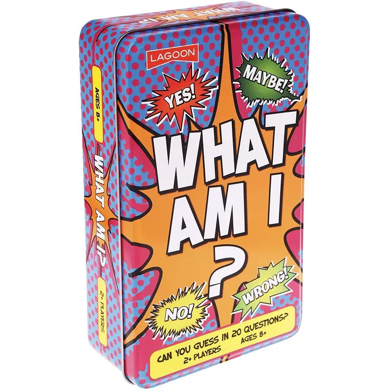 What Am I? game in a Tin