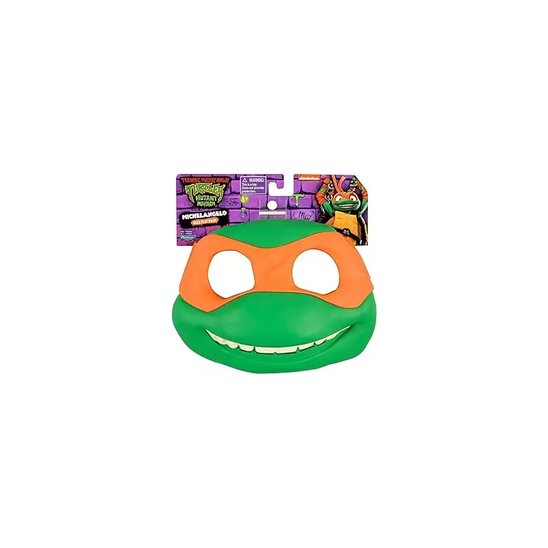 TMNT Mutant Mayhem Michaelangelo Roleplay Mask
