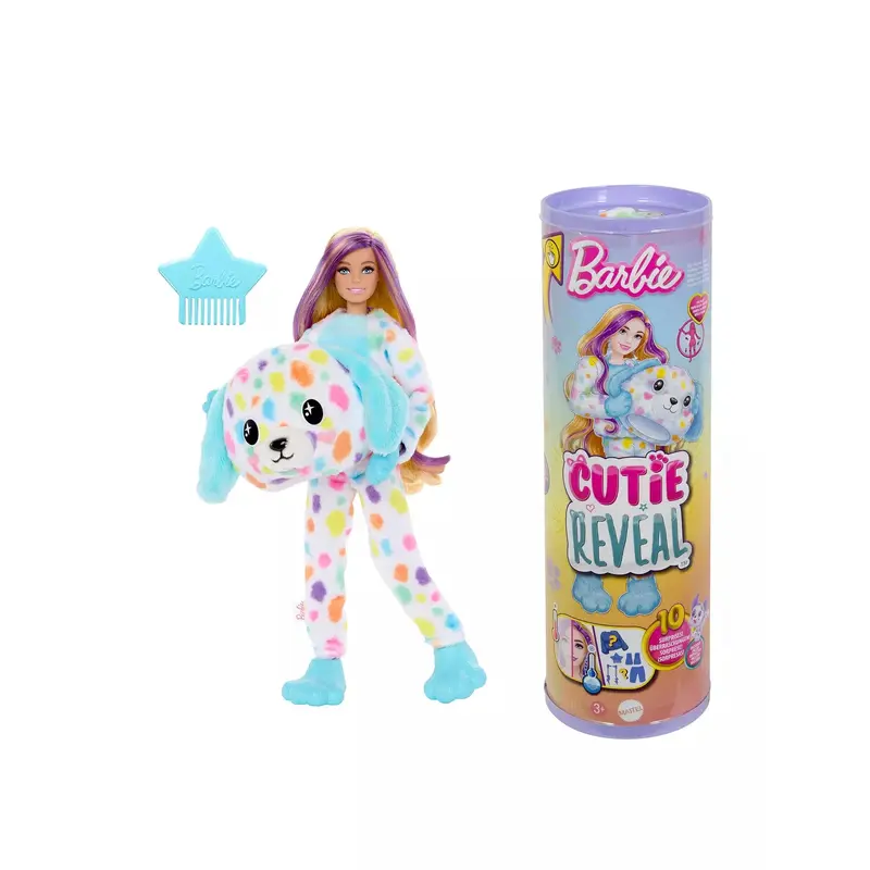 Barbie Cutie Reveal Doll Dalmatian Costume