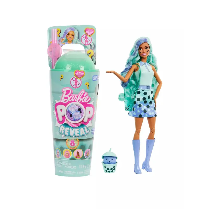 Barbie Pop Reveal Bubble Tea Series Doll Green