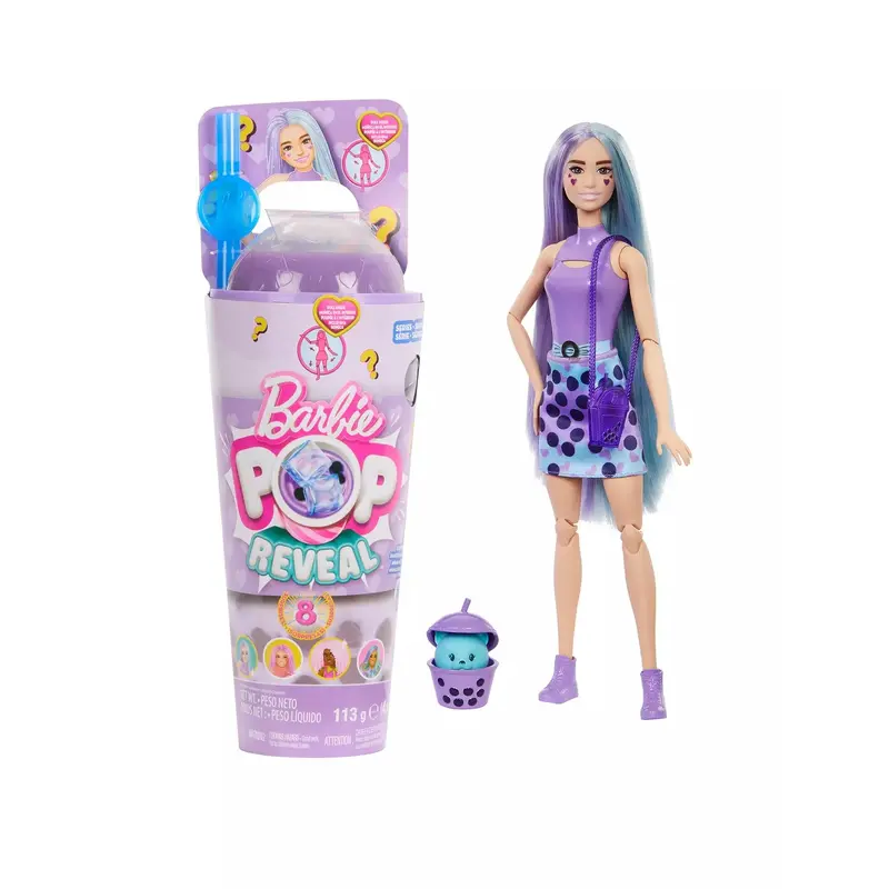 Barbie Pop Reveal Bubble Tea Series Doll Purple