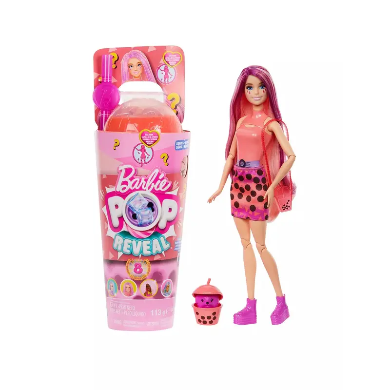 Barbie Pop Reveal Bubble Tea Series Doll Red