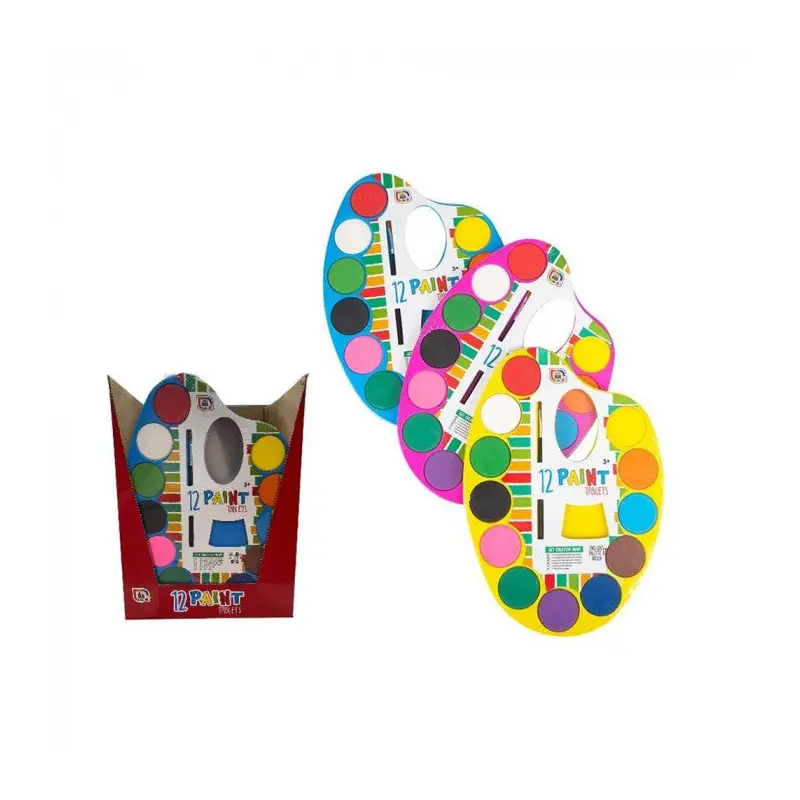 12 Paint Brusht and Palette