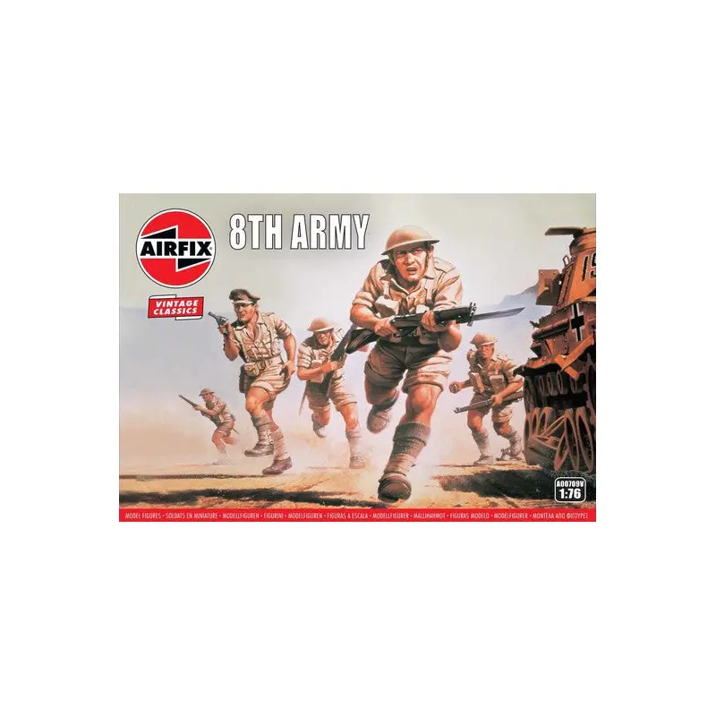 Airfix British 8Th Army 1:76 Scale Model Figures